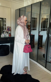 BEYAZ 3’LÜ OYSHO ABAYA TAKIM