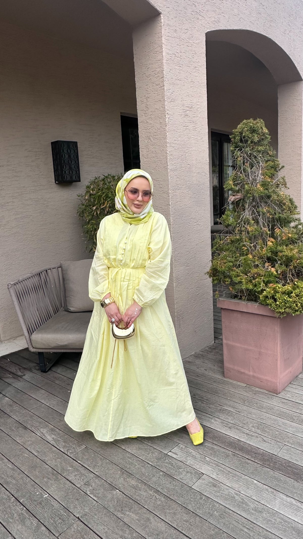 YELLOW LENA ELBİSE