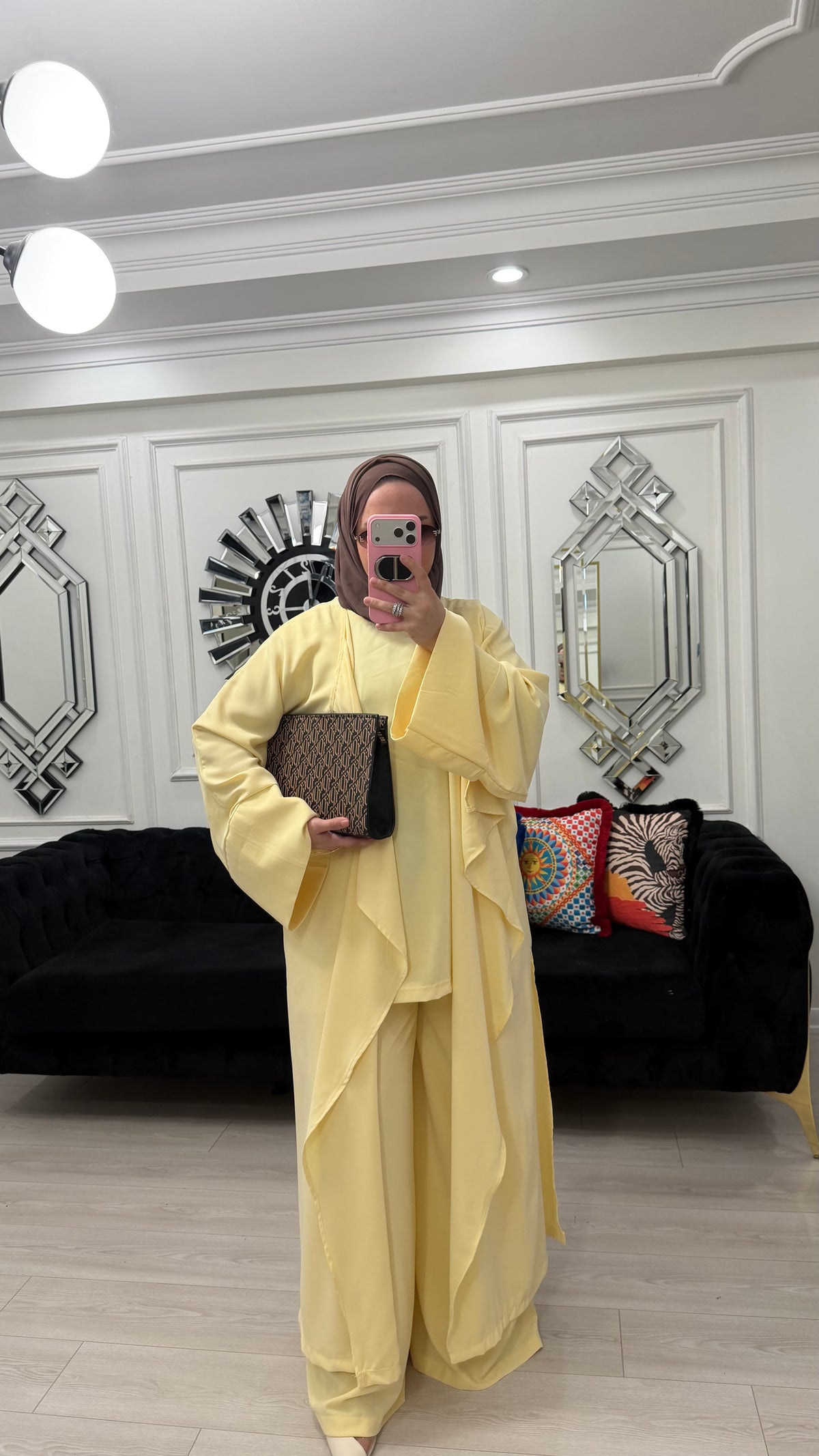 Zafira Üçlü Abaya Takım